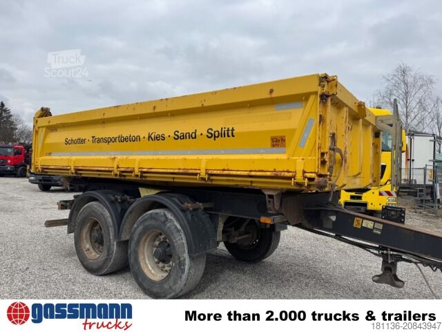 Three-way tipper trailer Meiller MZDA 18/23 B, Bordmatik, Stahlbordwände, ca.