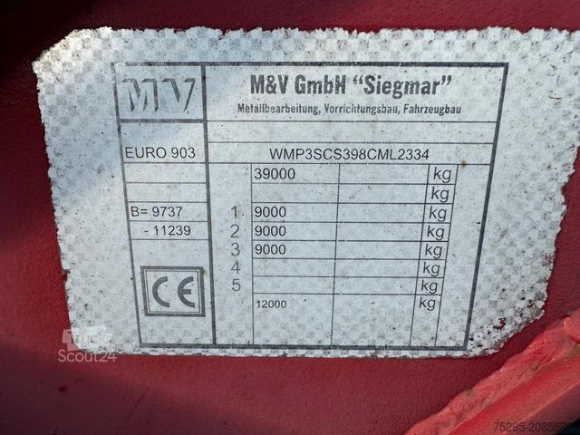 Cserélhető felépítményes félpótkocsi M+V 3Achs Multi Chassis20+30+40+45 MB Lift