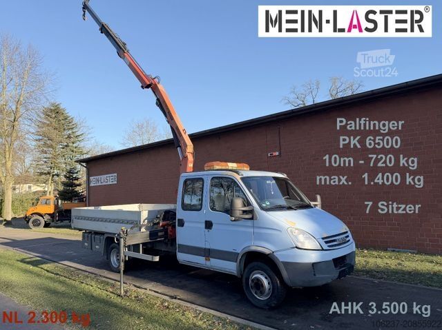 Pick-up varevogn IVECO 65C180 3.0d Palfinger PK 6500 7 Sitzer