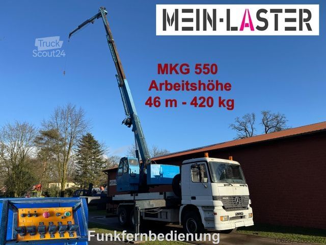 Truck mounted crane MERCEDES-BENZ 3335 V6 MKG 550 Ta2-a2 -46m 420 kg Funk