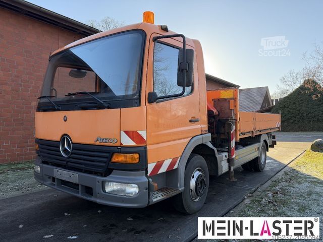Pick-up varevogn MERCEDES-BENZ 815 Pritsche Palfinger PK 7000 13 m Funk + AHK