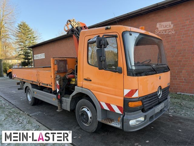 Pick-up varevogn MERCEDES-BENZ 815 Pritsche Palfinger PK 7000 13 m Funk + AHK