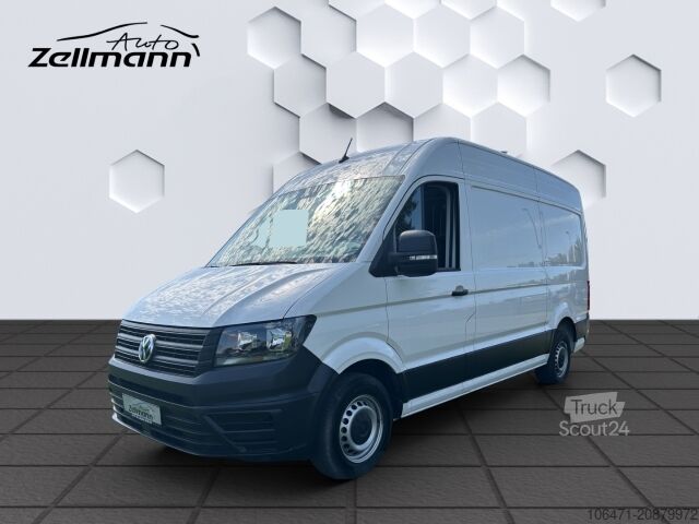 Panel van VW Crafter Kasten mittellang Hochdach FWD 35 2.0TDi 103kW AHZV PDC Sortimo Einbau