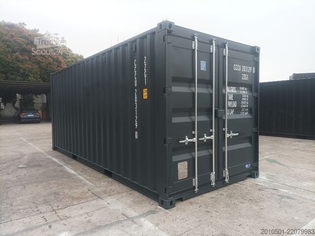 контейнер для перевозки 20 Fuß Container Seecontainer RAL9005 NEU KONTENER Lagercontainer 6 Meter