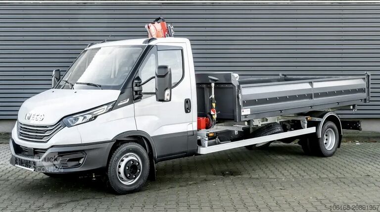 Tristrani kiper z žerjavom Iveco Daily 70C18 HA8 Kipper Kran