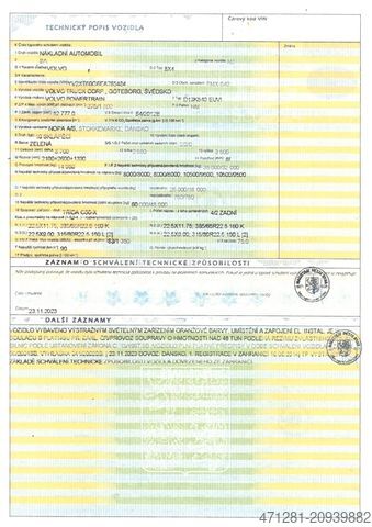 Dreiseitenkipper LKW VOLVO FMX 540 8x4 EURO 6 KIPPER 18 m3 - ALU