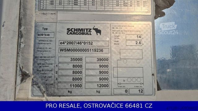 Hladilna polprikolica SCHMITZ CARGOBULL SKO 24-13.4 FP60 COOL + BiTemp + MAXIMA 1300