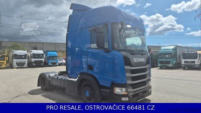 Nagy térfogatú nyergesvontató SCANIA R450 N323 MEGA EURO 6 + RETARDER