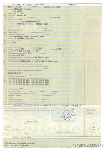 Напівпричіп-самоскид LANGENDORF SK 24 - KIPPER 27 m3 - Fe/Fe - STAHL + LIFTACHS