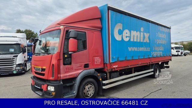 Samochód ciężarowy z plandeką typu platforma IVECO EUROCARGO ML 140E28 EURO 5 + PRITSCHE 7,29 + LBW