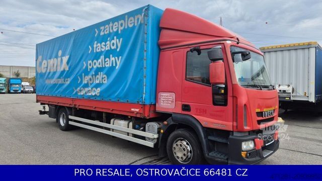 Samochód ciężarowy z plandeką typu platforma IVECO EUROCARGO ML 140E28 EURO 5 + PRITSCHE 7,29 + LBW