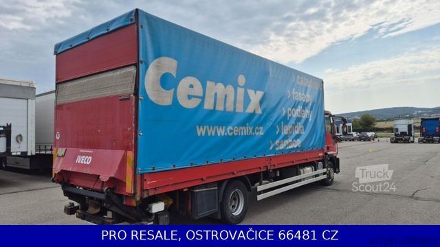 Samochód ciężarowy z plandeką typu platforma IVECO EUROCARGO ML 140E28 EURO 5 + PRITSCHE 7,29 + LBW