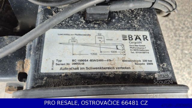 Samochód ciężarowy z plandeką typu platforma IVECO EUROCARGO ML 140E28 EURO 5 + PRITSCHE 7,29 + LBW