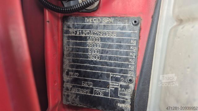 Samochód ciężarowy z plandeką typu platforma IVECO EUROCARGO ML 140E28 EURO 5 + PRITSCHE 7,29 + LBW