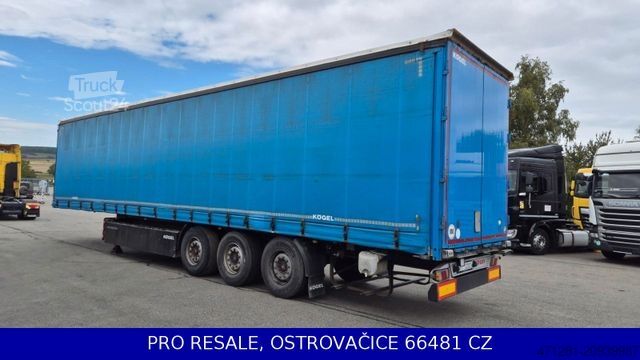 Ανοιχτό ημιρυμουλκούμενο με μουσαμά KÖGEL SN 24 CARGO + LIFTACHSE + PALBOX