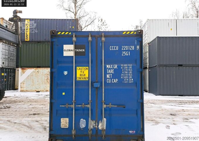  20 Fuß High Cube Seecontainer / blau junger Gebrauchter / Lagercontainer