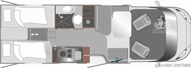 Teilintegriertes Wohnmobil LMC Cruiser 740 EL Verfügbar ab ca. 05.2026!