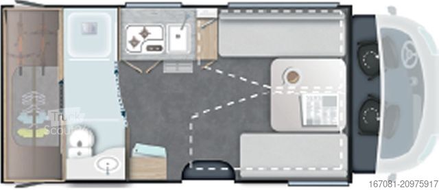 Daļēji integrēta kemperis CHALLENGER Teilintegriert Graphite Edition 270