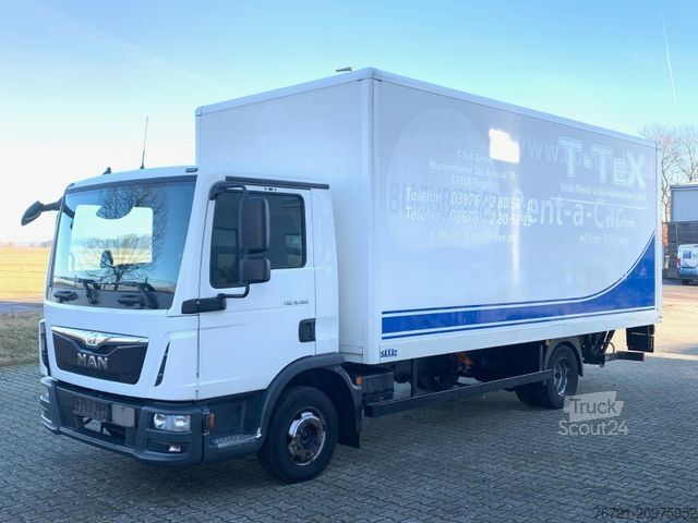 Transporter mit Koffer MAN TGL 8.180 BL_ manual_ Klima_ AHK_ 3 Sitze_ 6,05m