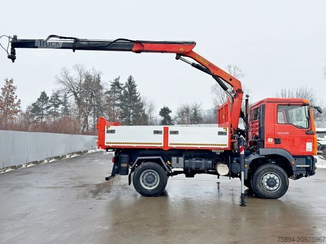 Lastebilmontert kran MAN TGM 18.280 * KIPPER 3,85m * PK 10501 * 4x4