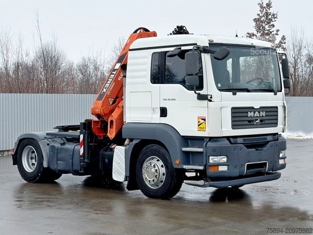Teherautóra szerelt daru MAN TGA 18.360* Sattelzugmaschine * TEREX 165.2E