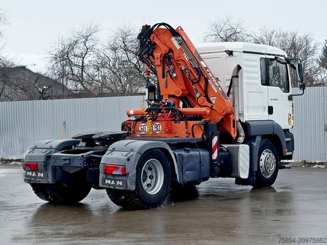 Teherautóra szerelt daru MAN TGA 18.360* Sattelzugmaschine * TEREX 165.2E