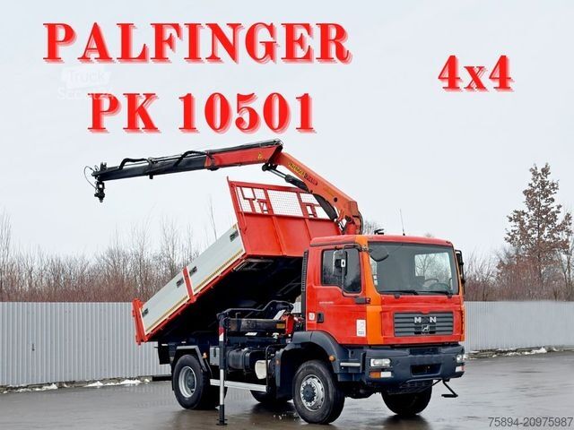 Tovornjak prekucnik MAN TGM 18.280 * KIPPER 3,85m * PK 10501 * 4x4