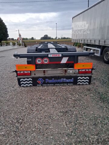 Uzatılabilir konteyner taşıyıcı yarı römork Zorzi Porta container allungabile tutte le mis