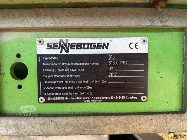 Manipulateur de matériaux Sennebogen 818 KOPARKA KOŁOWA