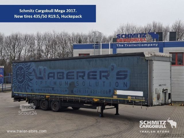 Åben sættevogn med presenning Schmitz Cargobull Curtainsider Mega