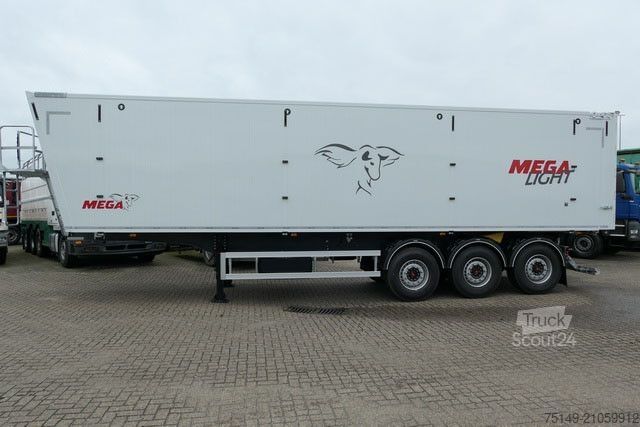 Kippers oplegger MEGA MNL, Alu, 60m³, Kombitür, SAF,Mehrfach auf Lager
