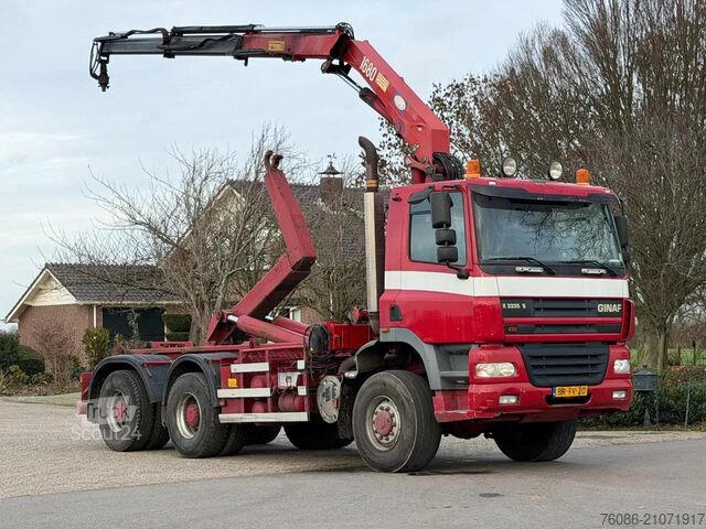 Containertransport (haakarmsysteem) Ginaf X 3335 S 6x6!!KRAAN/HAAK!!MANUELL!AIRCO/KLIMA!!