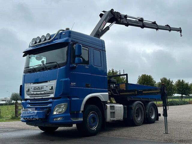 Standard tractor DAF XF 460 6x4!!HIAB 24TM CRANE/KRAN/TREKKER/BAKWAG...
