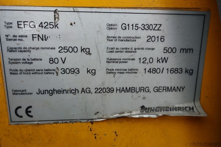 Frontstapler Jungheinrich EFG 425