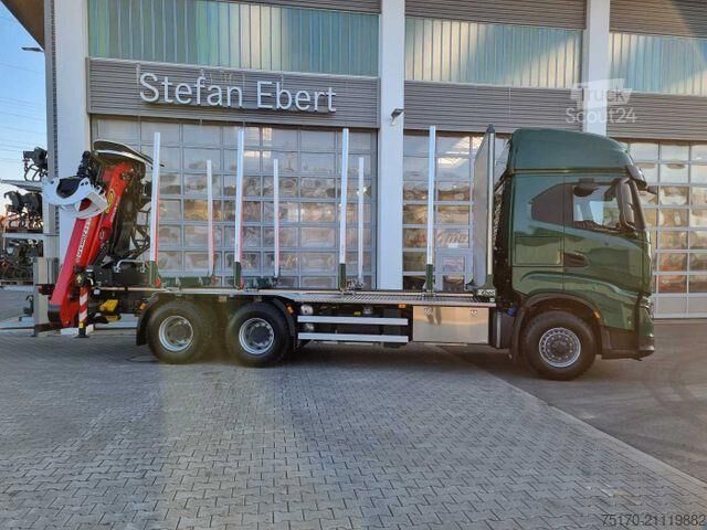 Transportador de madeira Iveco X-Way AS300X57 Z/P HR ON+ 6x4 (6x6 Hi Traction)