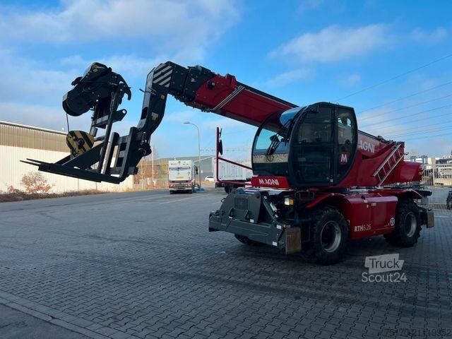 Caricatore telescopico Magni RTH 6.26 / nur 849h ! / Gabel / 5 t Winde