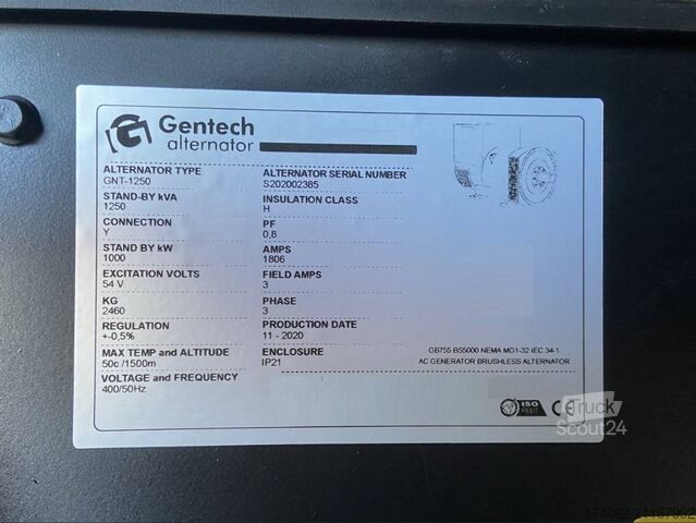 щебінь Perkins 4008TAG3 - 1.250 kVA Generator - DPX-21070