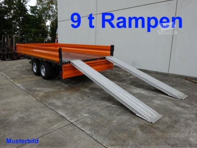 Remorque à benne basculante Möslein TTD 13 Weiß  13 t Tandem 3- Seitenkipper Tieflader-- Neufahrzeug --