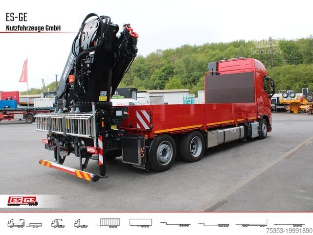 Lastbil med flak VOLVO FH 460 6x2R NLA, MKG HLK 531HP a6