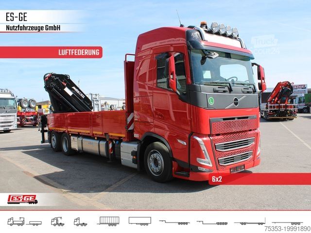 Lastbil med flak VOLVO FH 460 6x2R NLA, MKG HLK 531HP a6