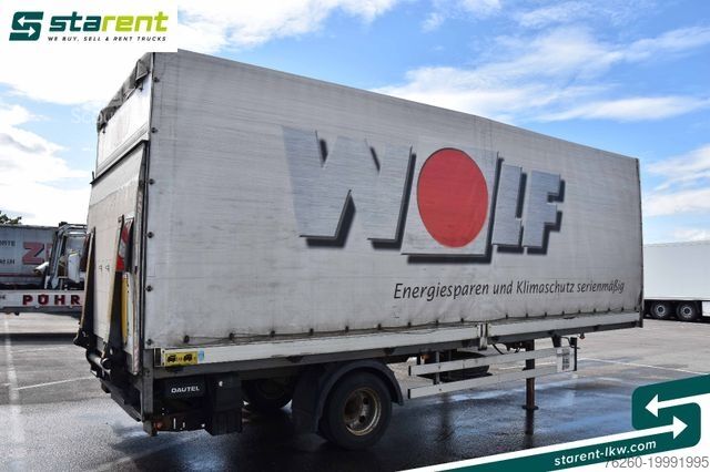 Отворено полуремарке с брезент Steininger Minisattel Bordwände LBW Dautel