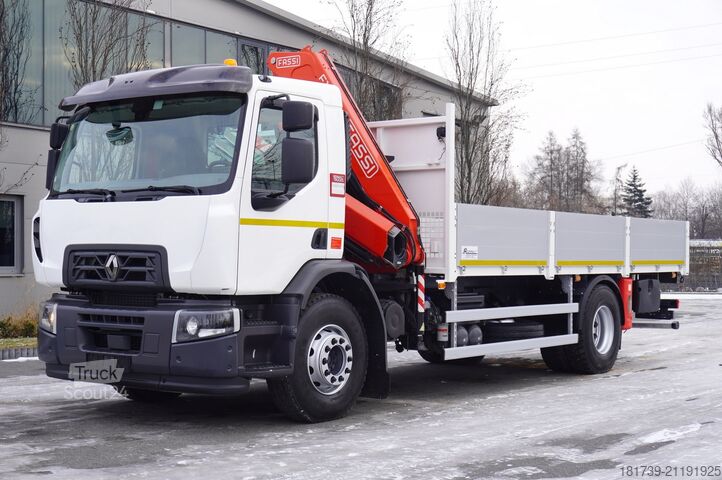 Piattaforma con gru Renault RENAULT C280 DTI 8 / FASSI crane 8 m