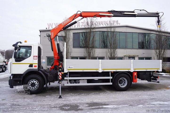 Piattaforma con gru Renault RENAULT C280 DTI 8 / FASSI crane 8 m