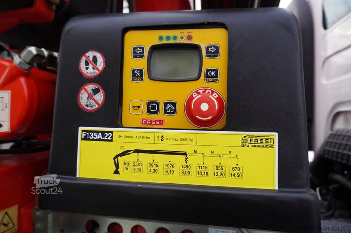 Piattaforma con gru Renault RENAULT C280 DTI 8 / FASSI crane 8 m