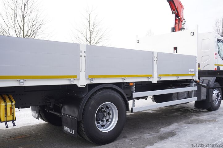 Piattaforma con gru Renault RENAULT C280 DTI 8 / FASSI crane 8 m