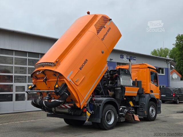 Kadunlakaisukone MERCEDES-BENZ ACTROS 1830 4x2 Kehrmaschine BUCHER OPTIFANT8000