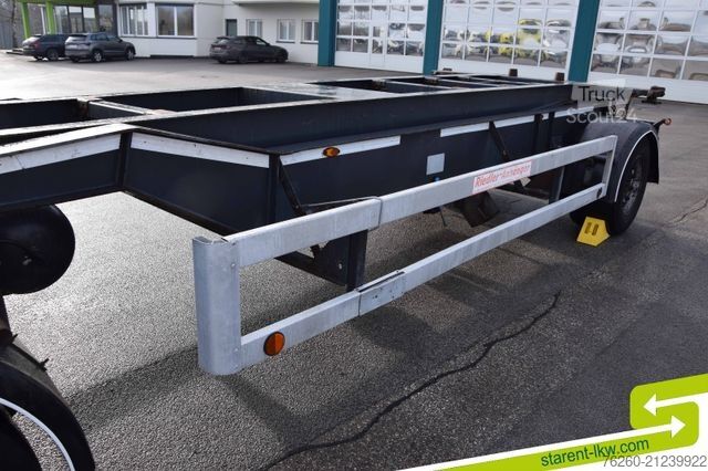 Cserélhető alvázas pótkocsi  Riedler Kipp  WAB  Anhänger SAF Achsen