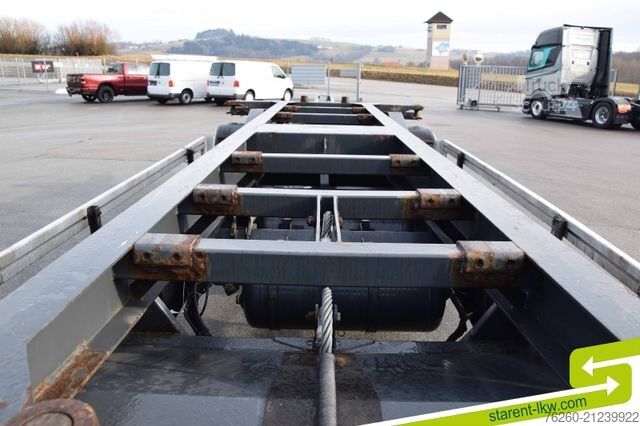 Cserélhető alvázas pótkocsi  Riedler Kipp  WAB  Anhänger SAF Achsen