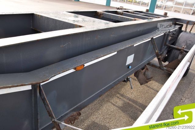 Cserélhető alvázas pótkocsi  Riedler Kipp  WAB  Anhänger SAF Achsen