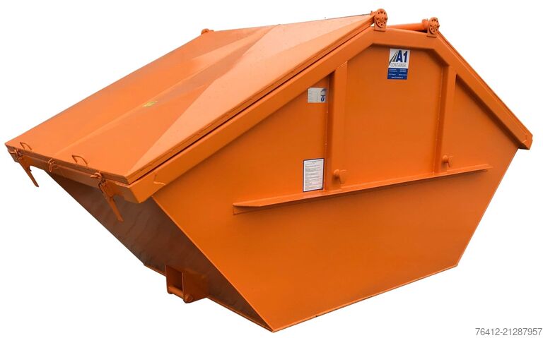 Krogcontainer A1 Container Deckelmulde 7 m³ ? RAL 2011 Tieforange ? Absetzcontainer